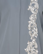 Dual Shade Floral Embroidered Kaftan