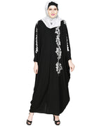 Dual Shade Floral Embroidered Kaftan