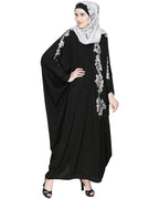 Dual Shade Floral Embroidered Kaftan
