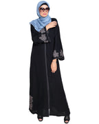 Bewitching Floral Dubai Style Embroidered Abaya