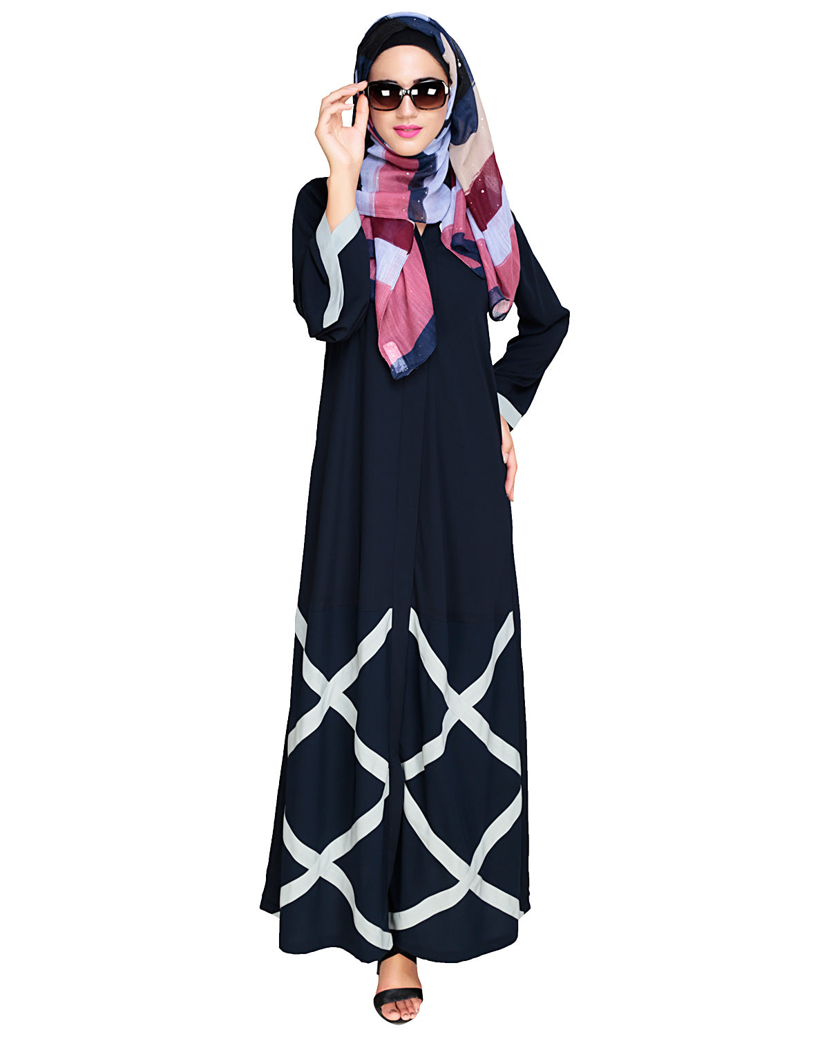 Criss Cross Detailing Abaya