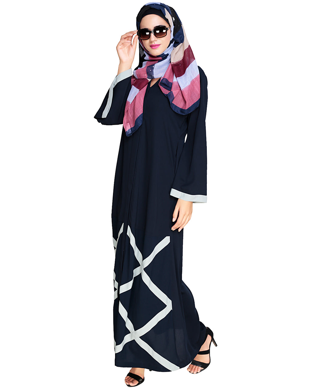 Criss Cross Detailing Abaya