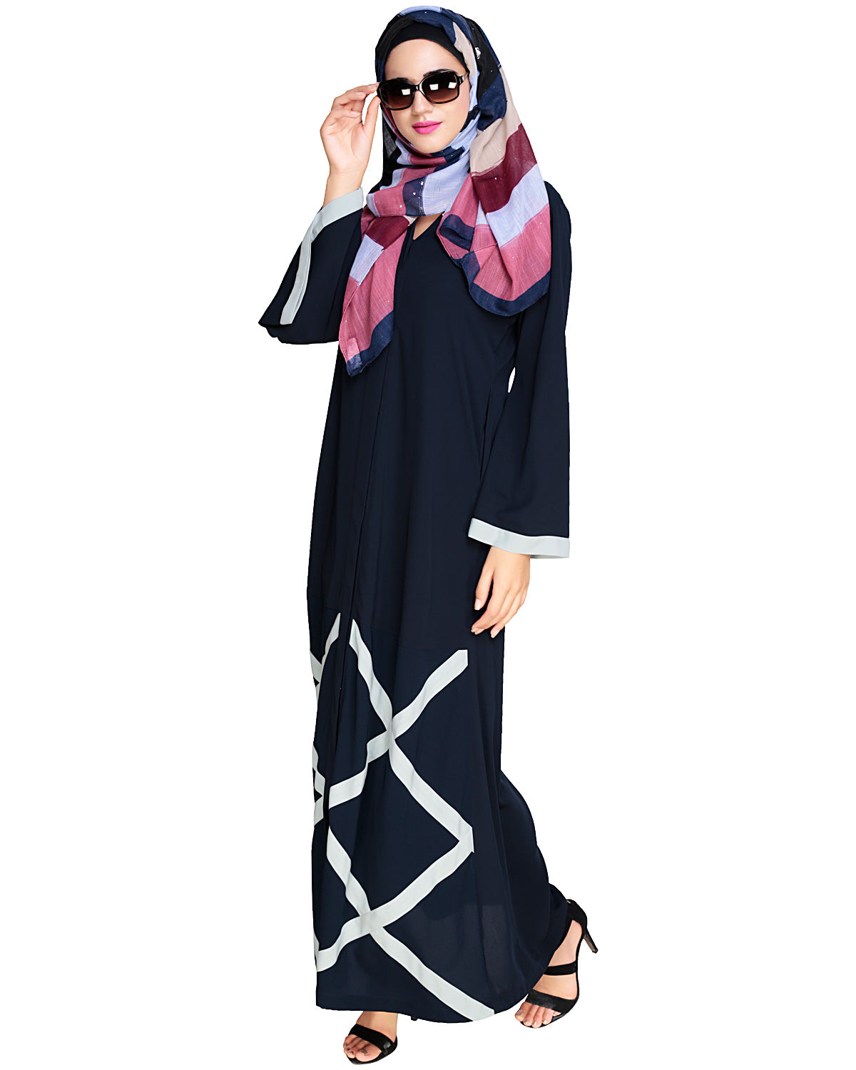 Criss Cross Detailing Abaya