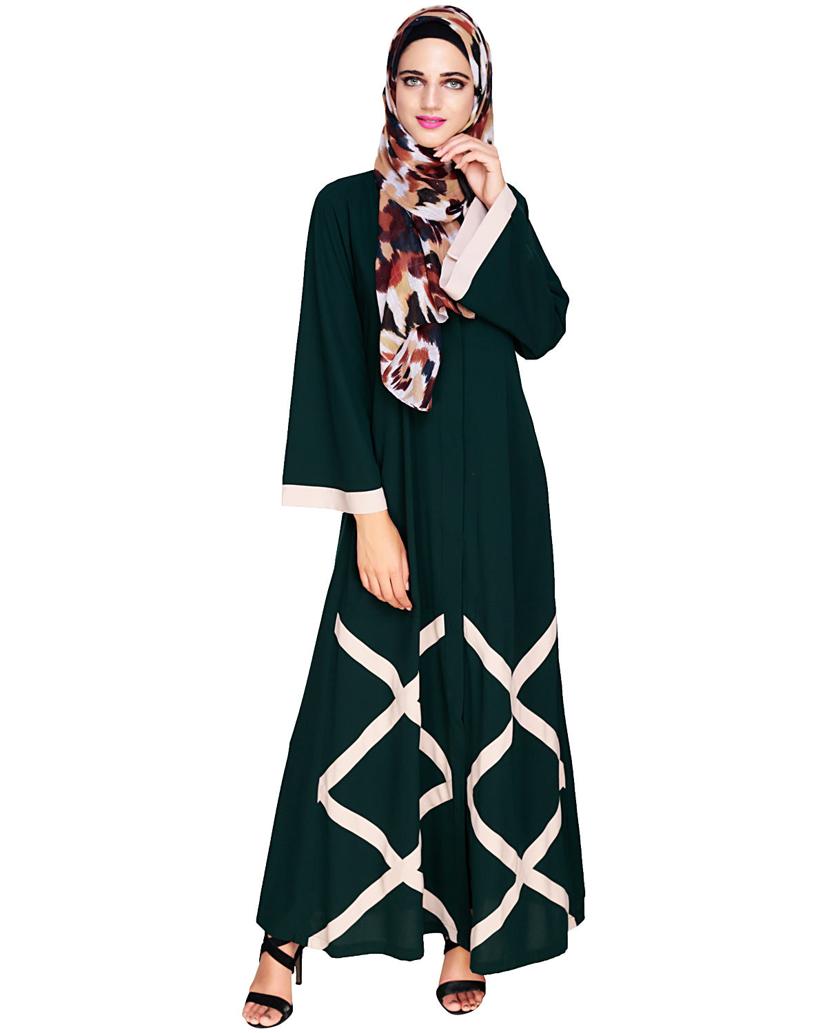 Criss Cross Detailing Abaya