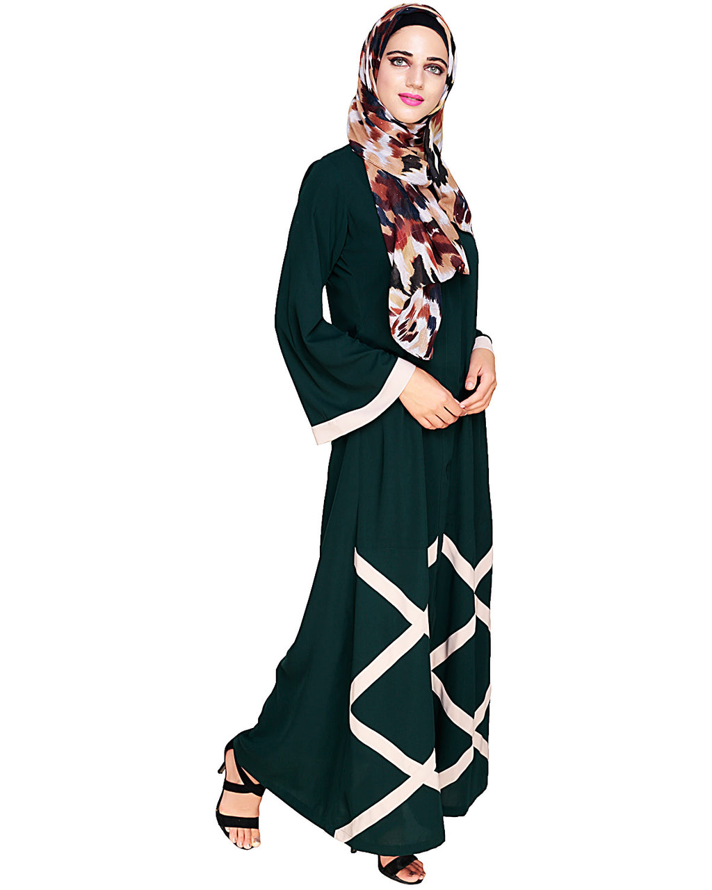 Criss Cross Detailing Abaya