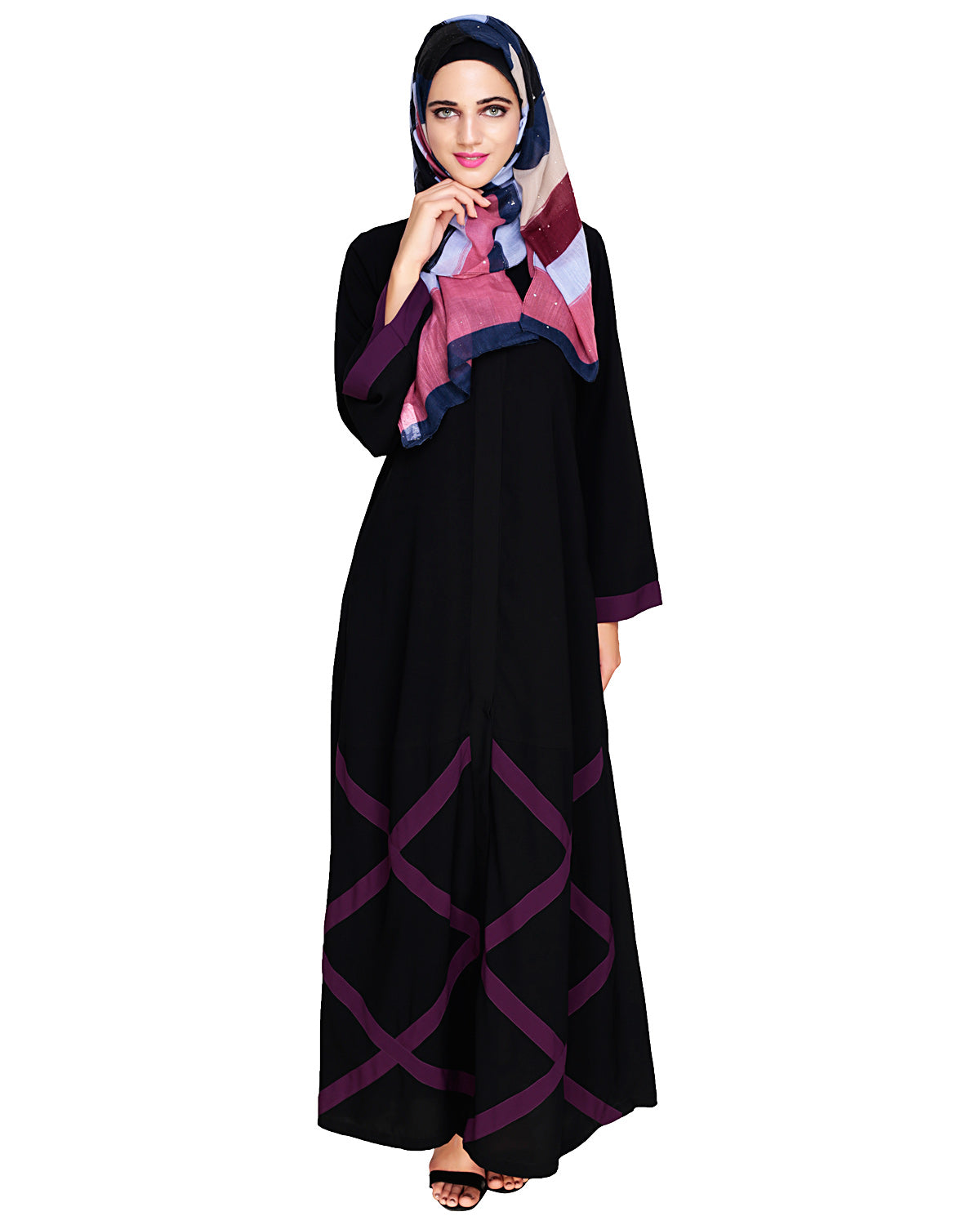 Criss Cross Detailing Abaya