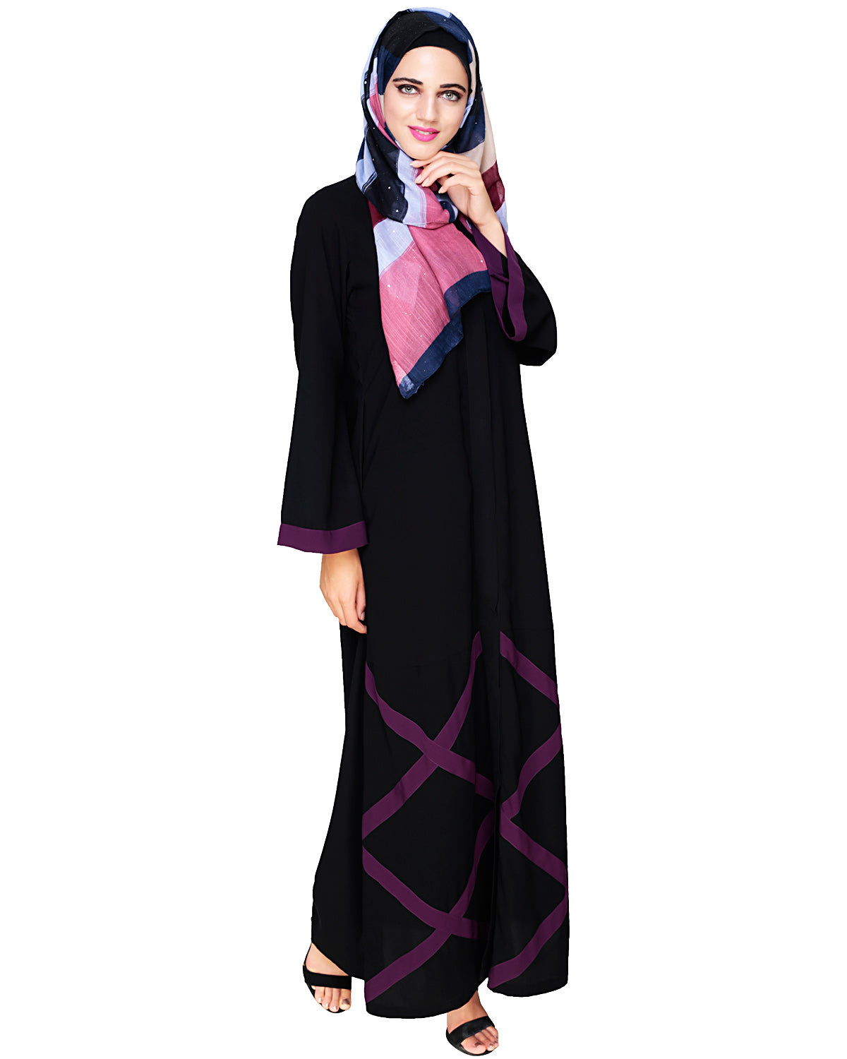 Criss Cross Detailing Abaya