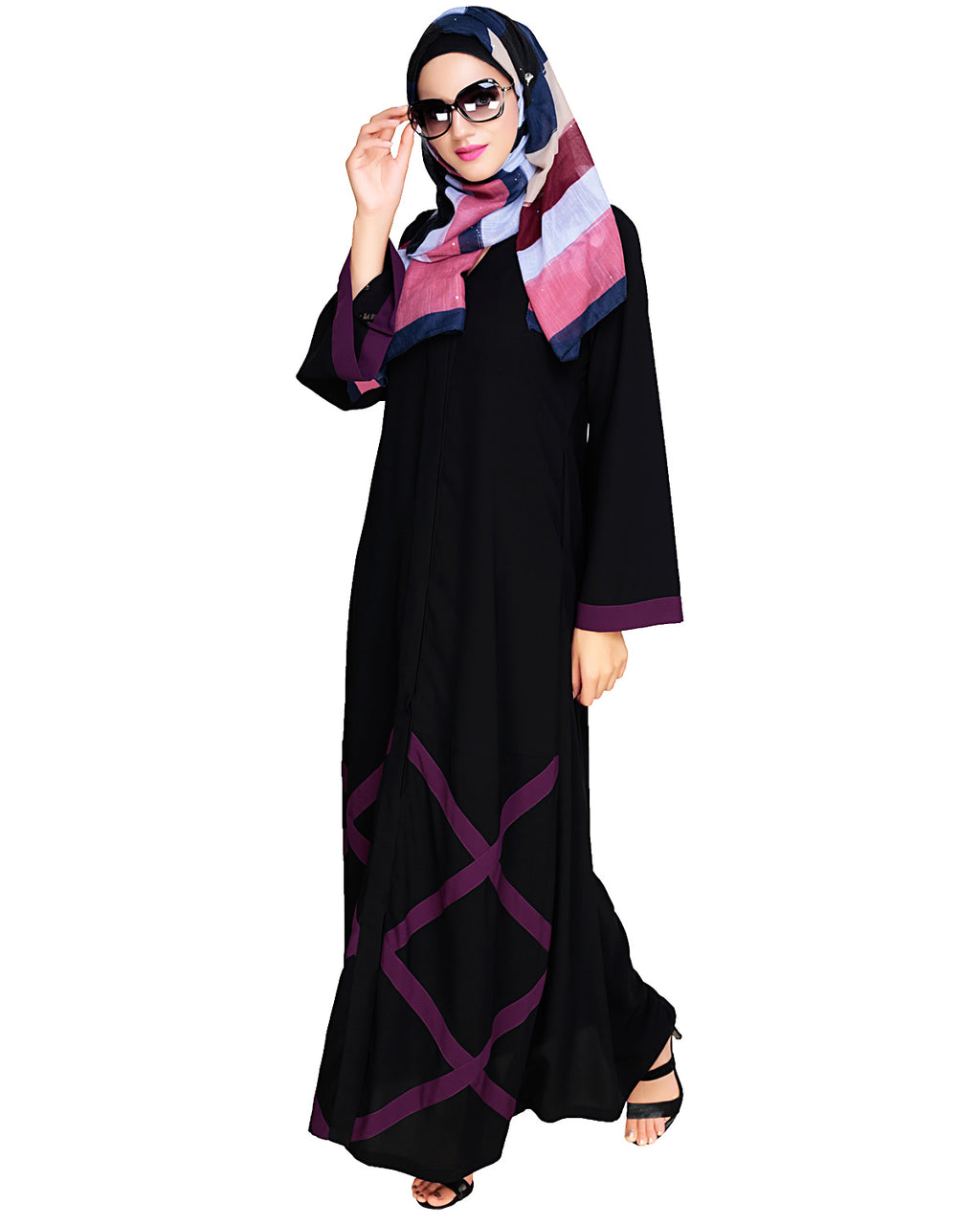 Criss Cross Detailing Abaya