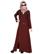 Metallic Zip Abaya