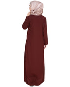 Metallic Zip Abaya