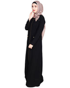 Metallic Zip Abaya