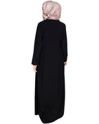 Metallic Zip Abaya
