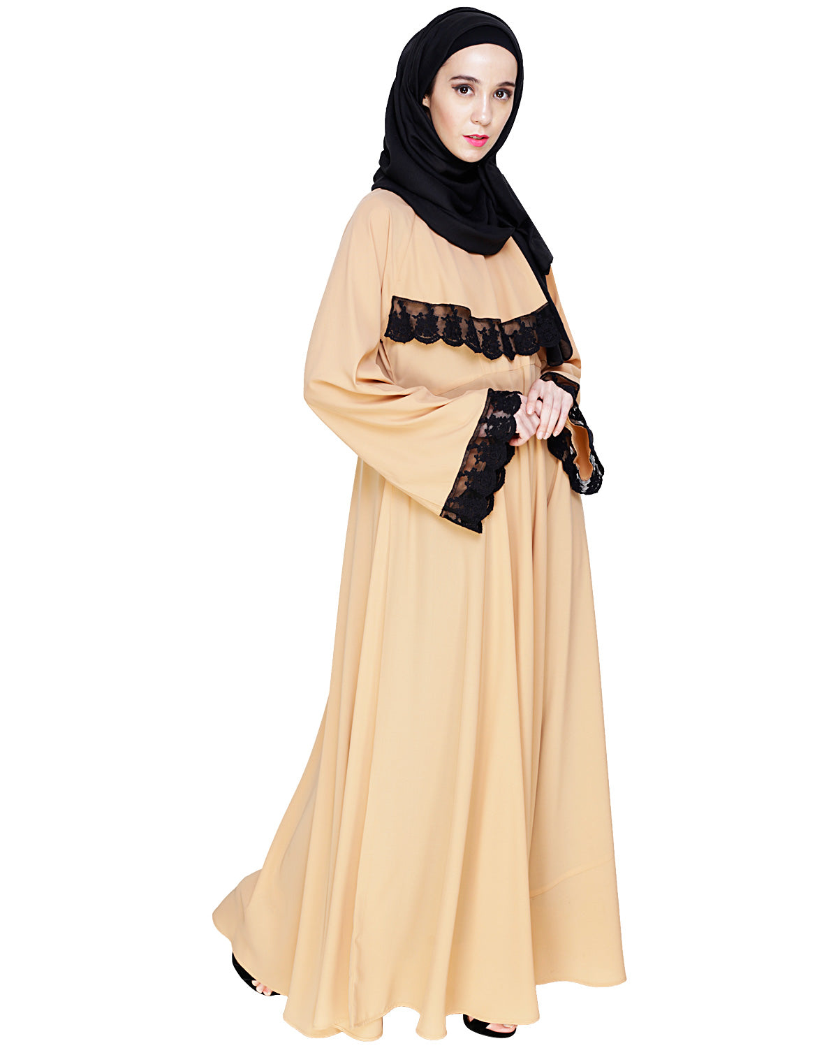 Flouncy Laced Abaya