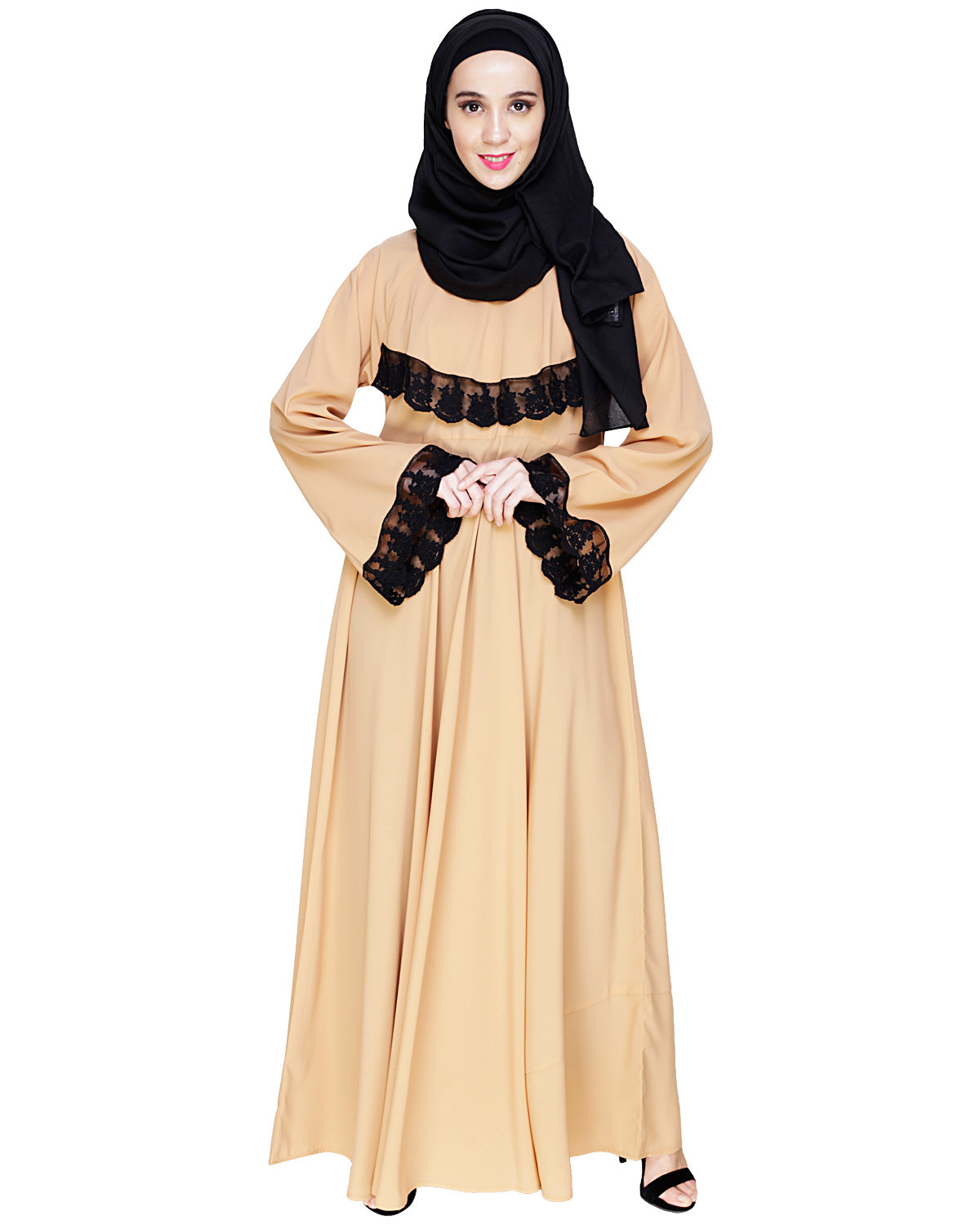 Flouncy Laced Abaya