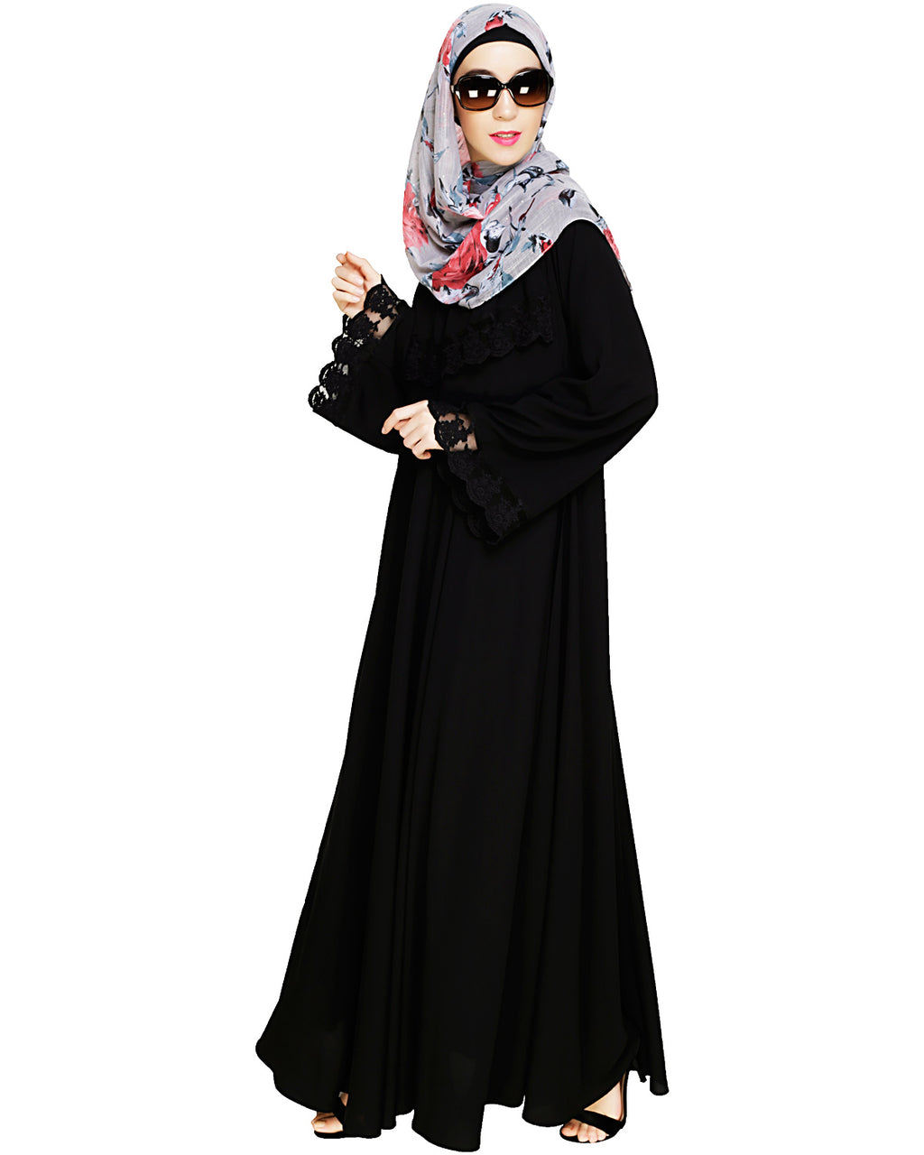 Flouncy Laced Abaya