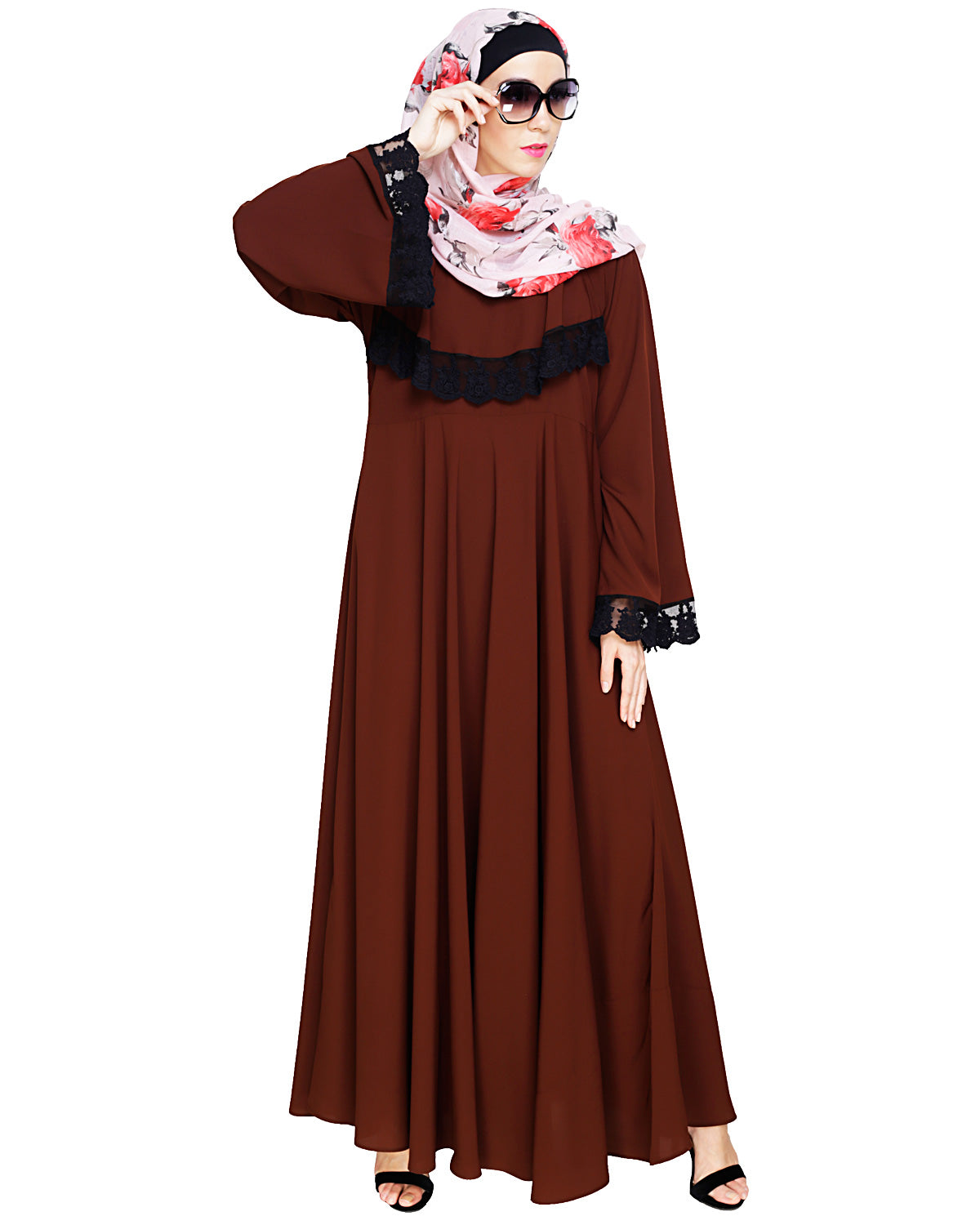 Flouncy Laced Abaya