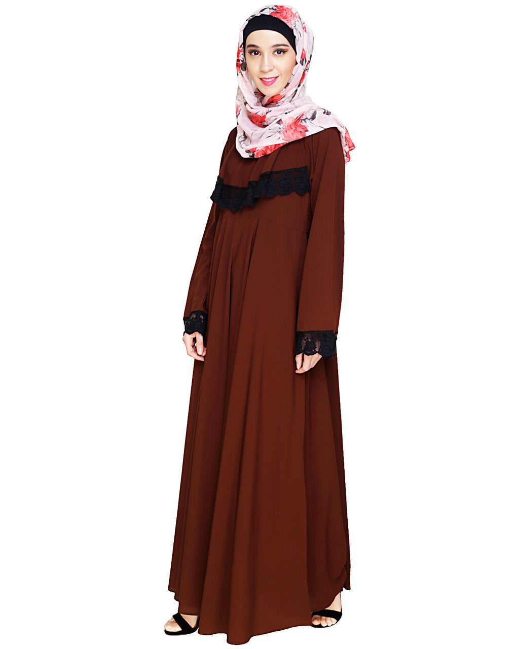 Flouncy Laced Abaya