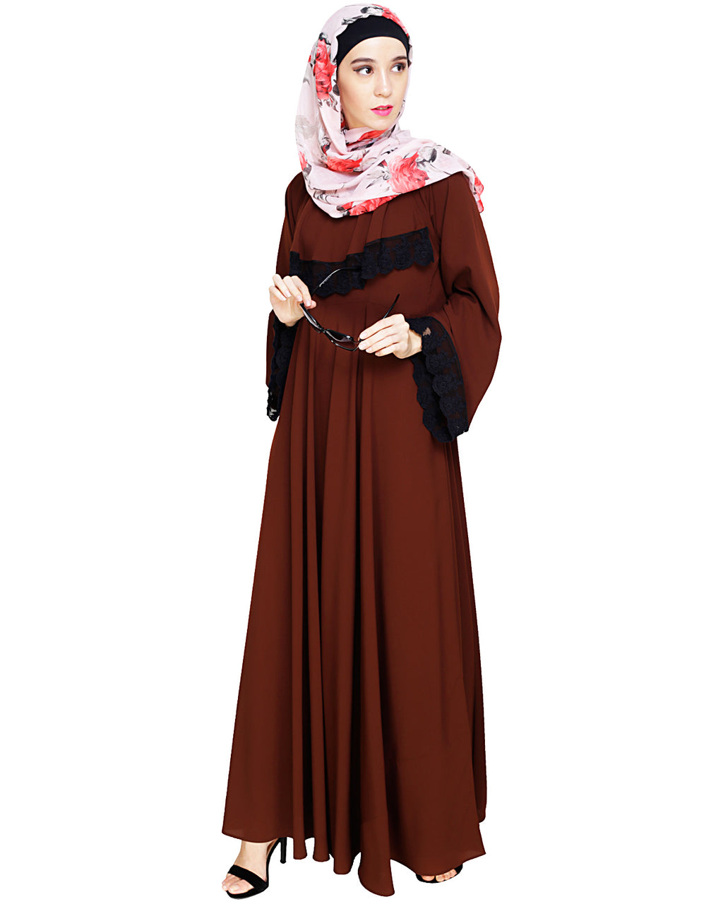 Flouncy Laced Abaya