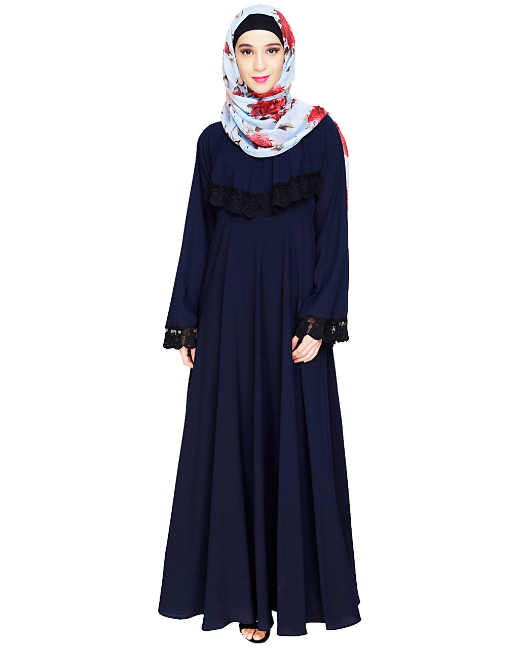 Flouncy Laced Abaya