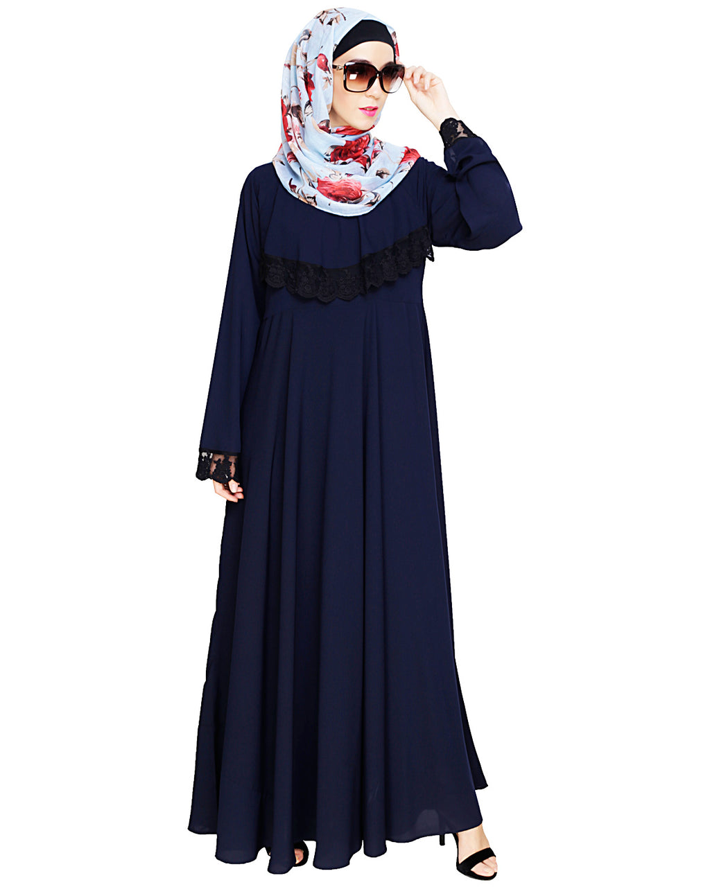 Flouncy Laced Abaya