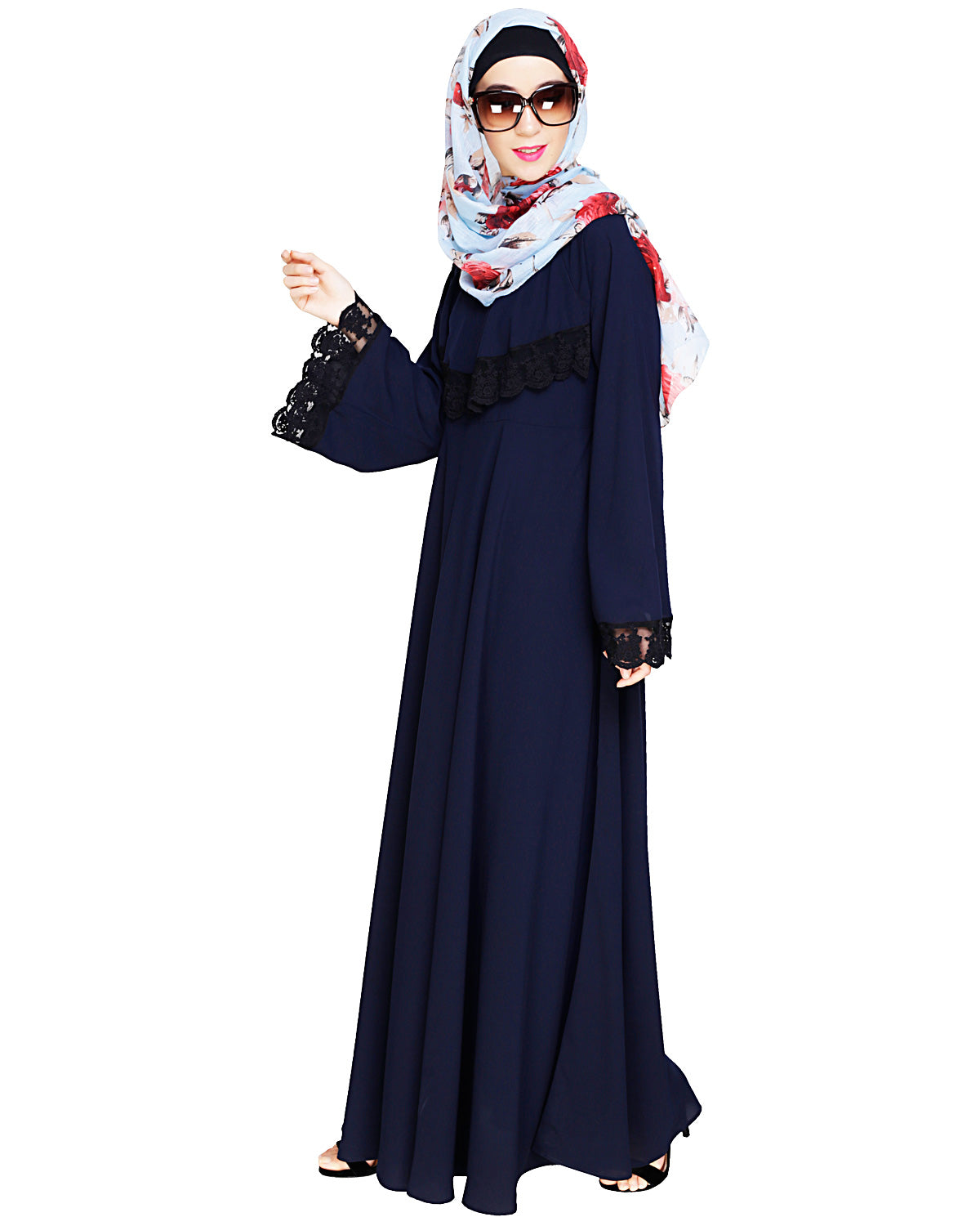 Flouncy Laced Abaya