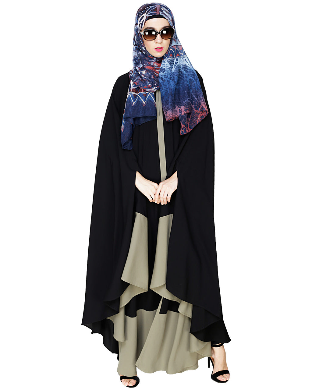 Colour Block Irani Kaftan
