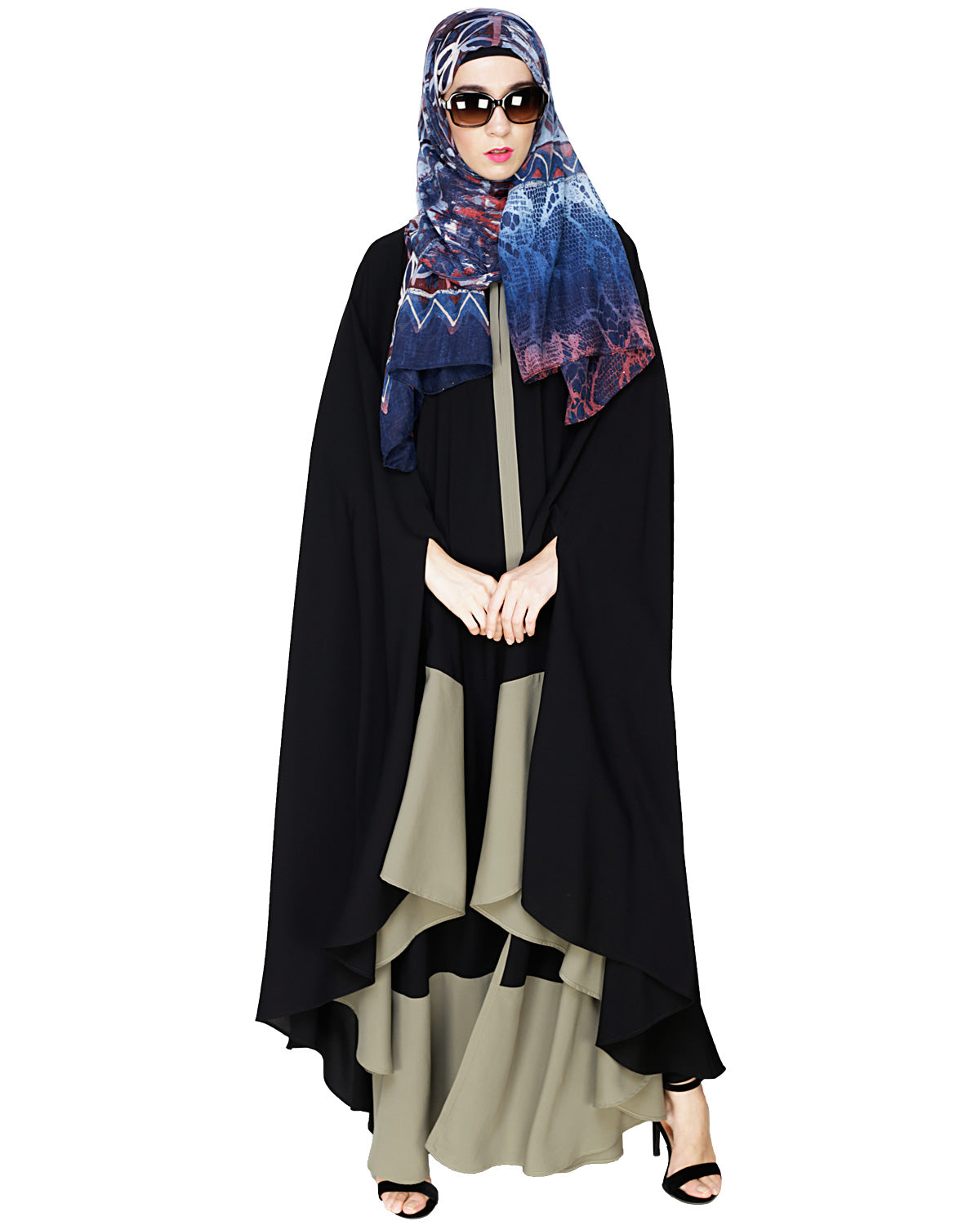 Colour Block Irani Kaftan