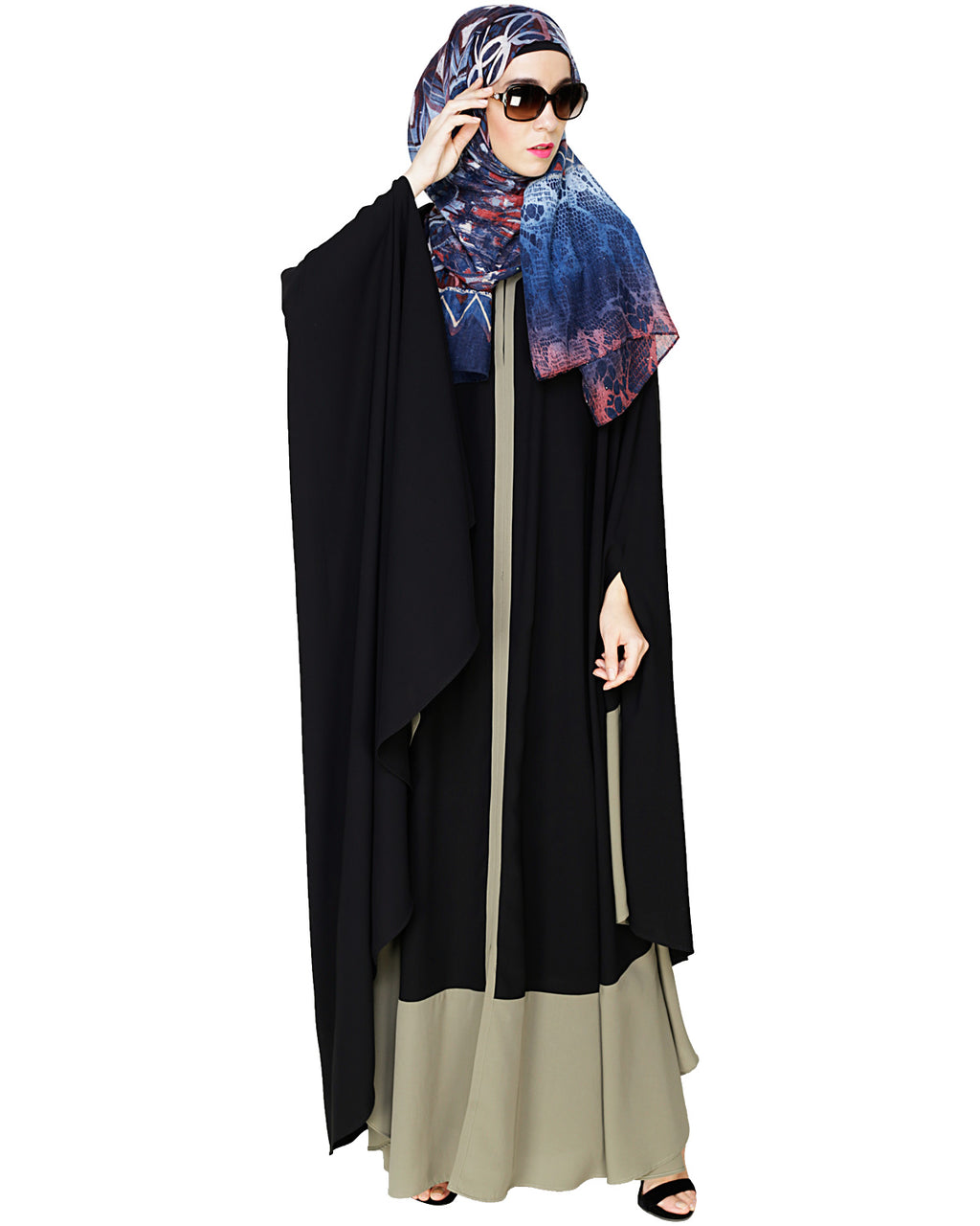 Colour Block Irani Kaftan