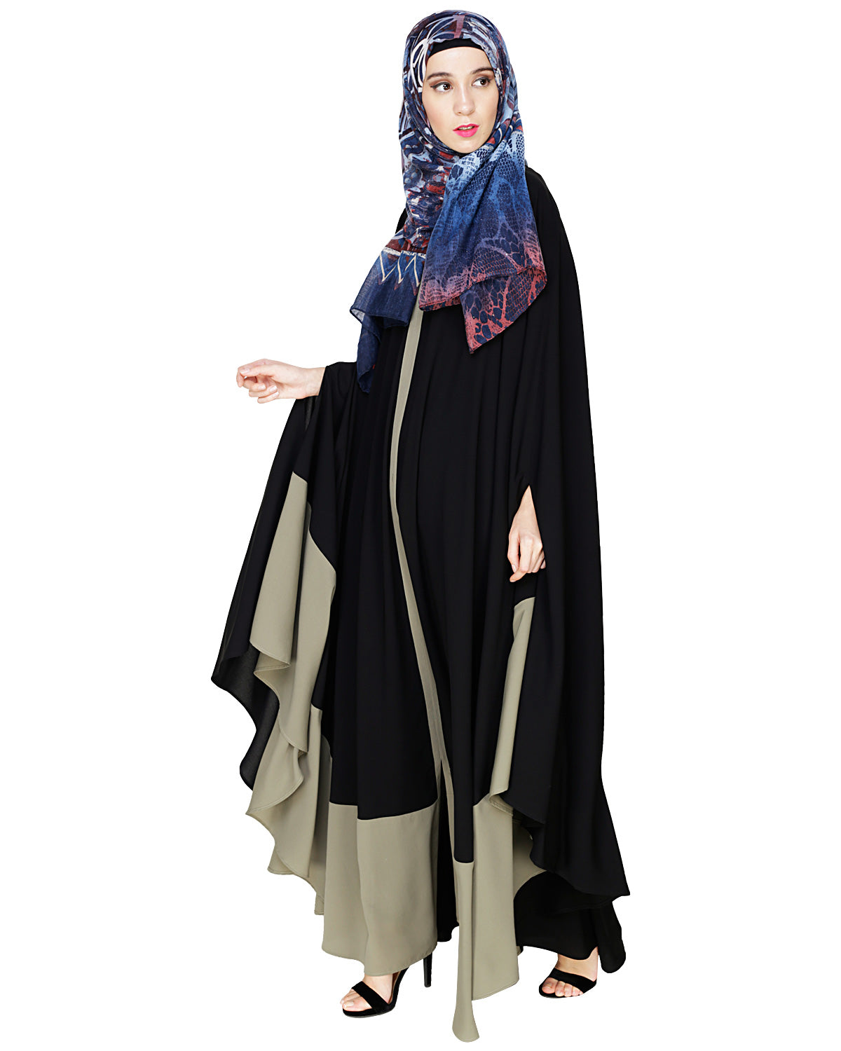 Colour Block Irani Kaftan