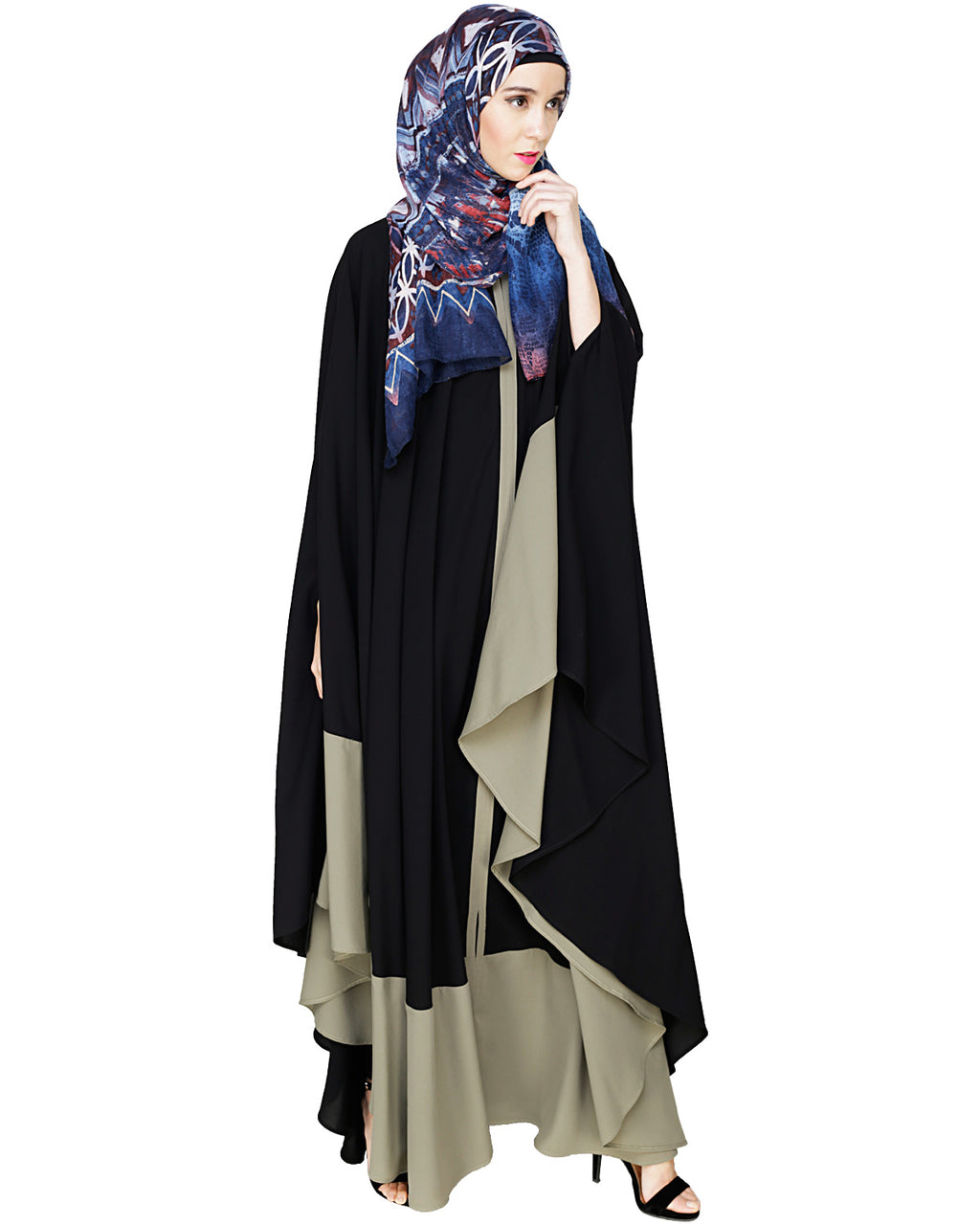 Colour Block Irani Kaftan