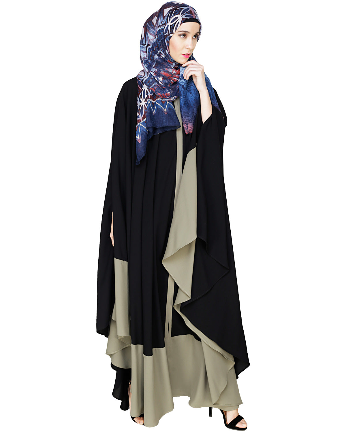 Colour Block Irani Kaftan