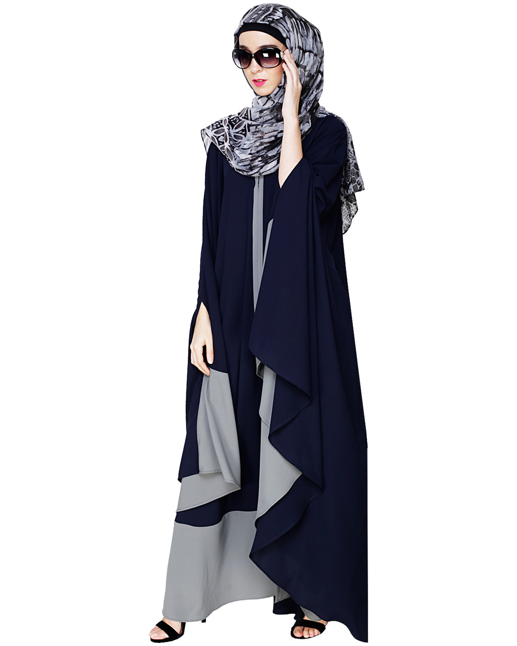 Colour Block Irani Kaftan