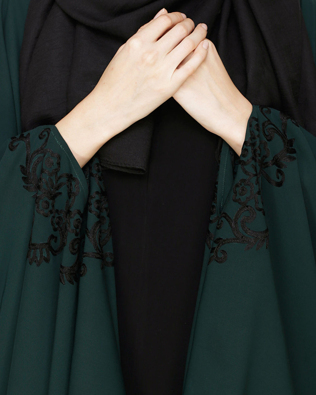 Delicate Embroidered Irani Kaftan