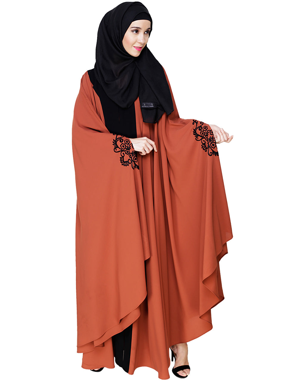 Delicate Embroidered Irani Kaftan