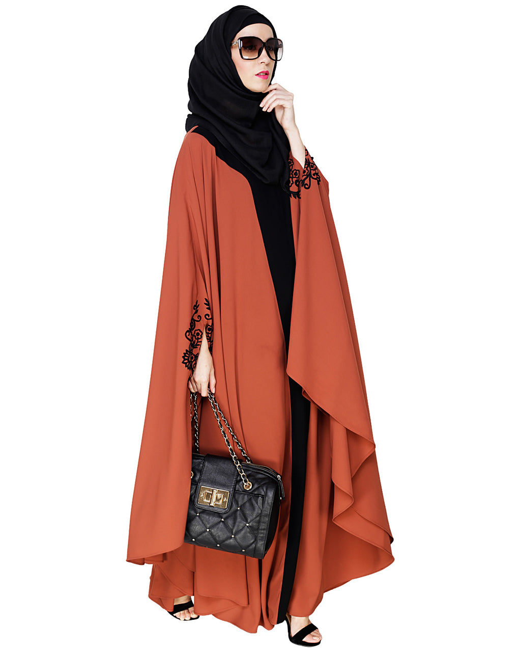 Delicate Embroidered Irani Kaftan