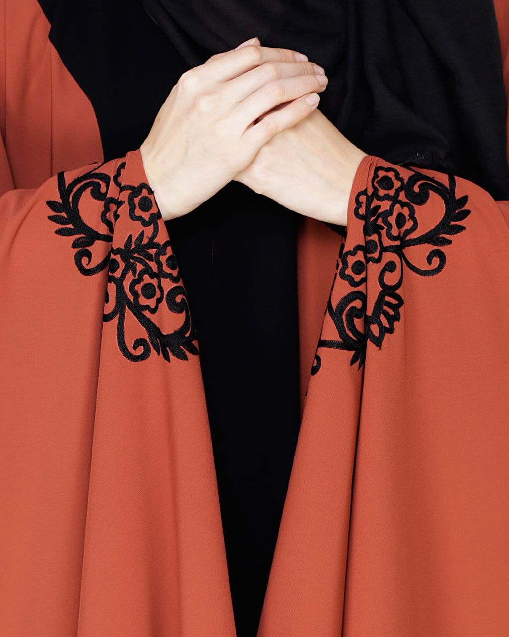 Delicate Embroidered Irani Kaftan
