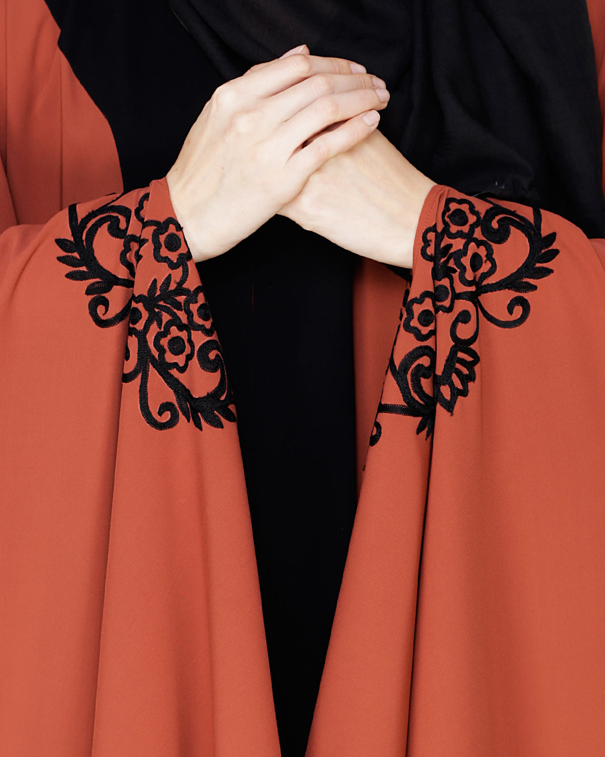 Delicate Embroidered Irani Kaftan
