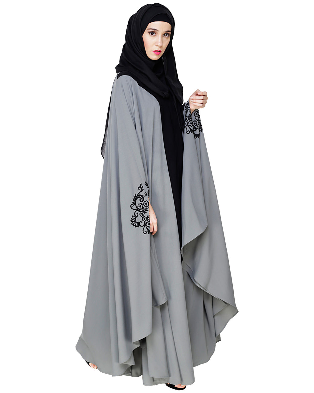 Delicate Embroidered Irani Kaftan