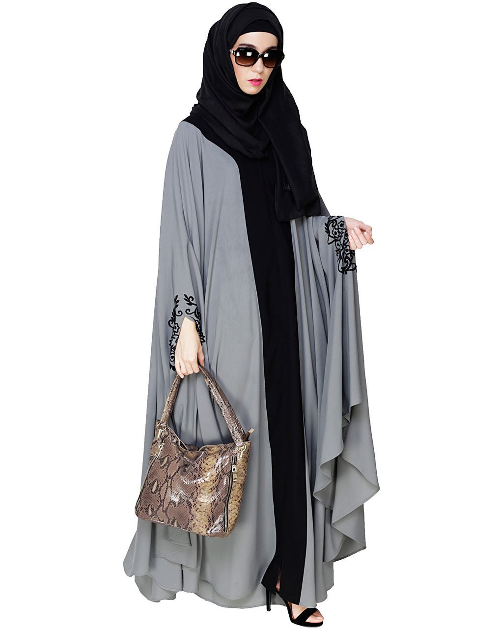 Delicate Embroidered Irani Kaftan
