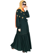 Dreamy Floral Embroiderd Abaya