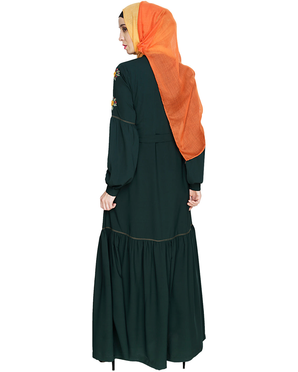 Dreamy Floral Embroiderd Abaya