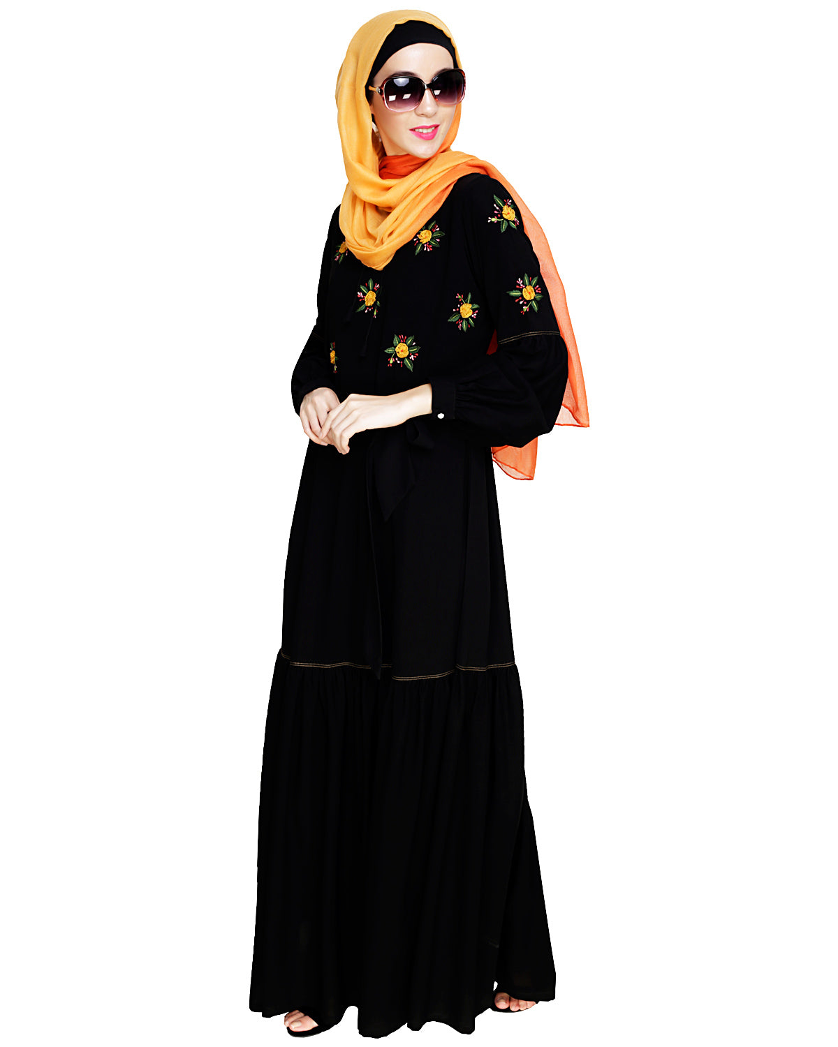 Dreamy Floral Embroiderd Abaya