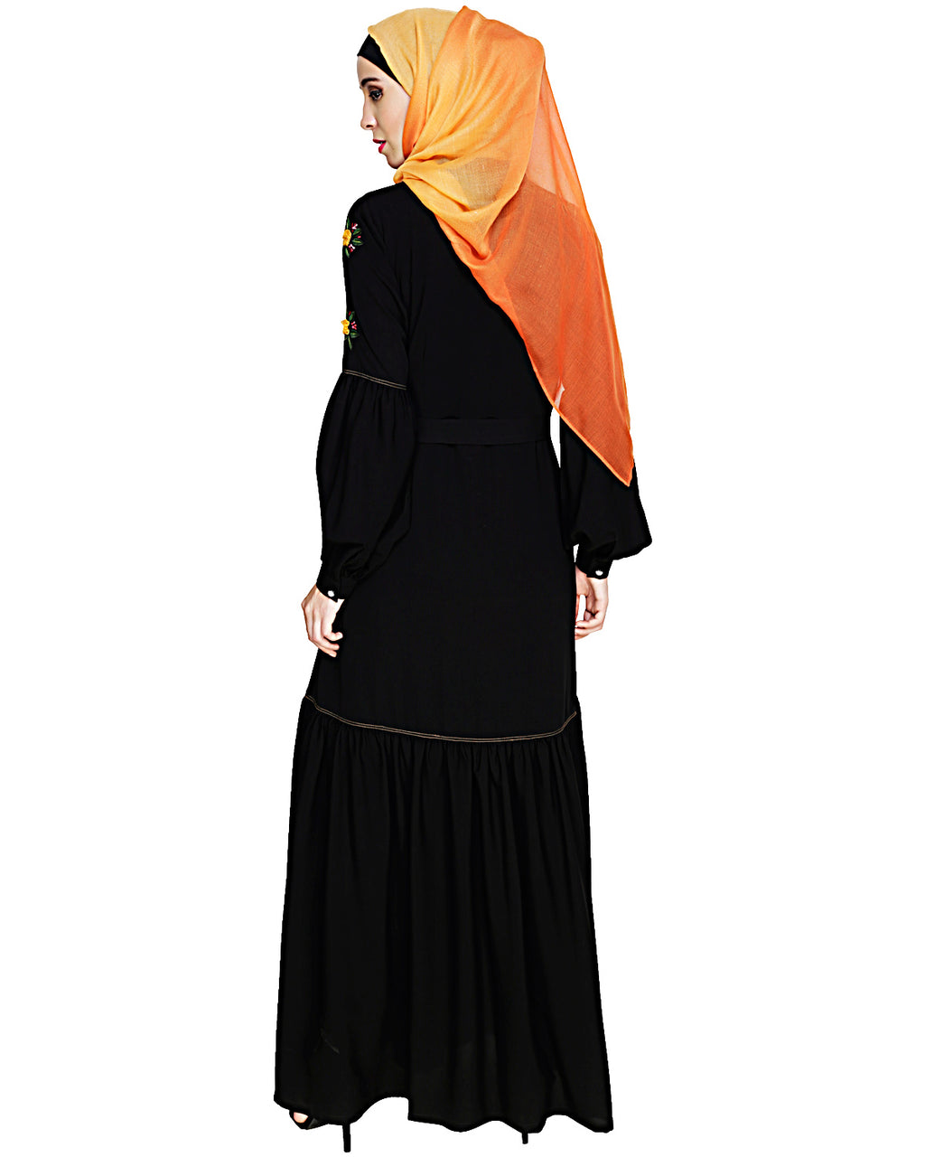 Dreamy Floral Embroiderd Abaya