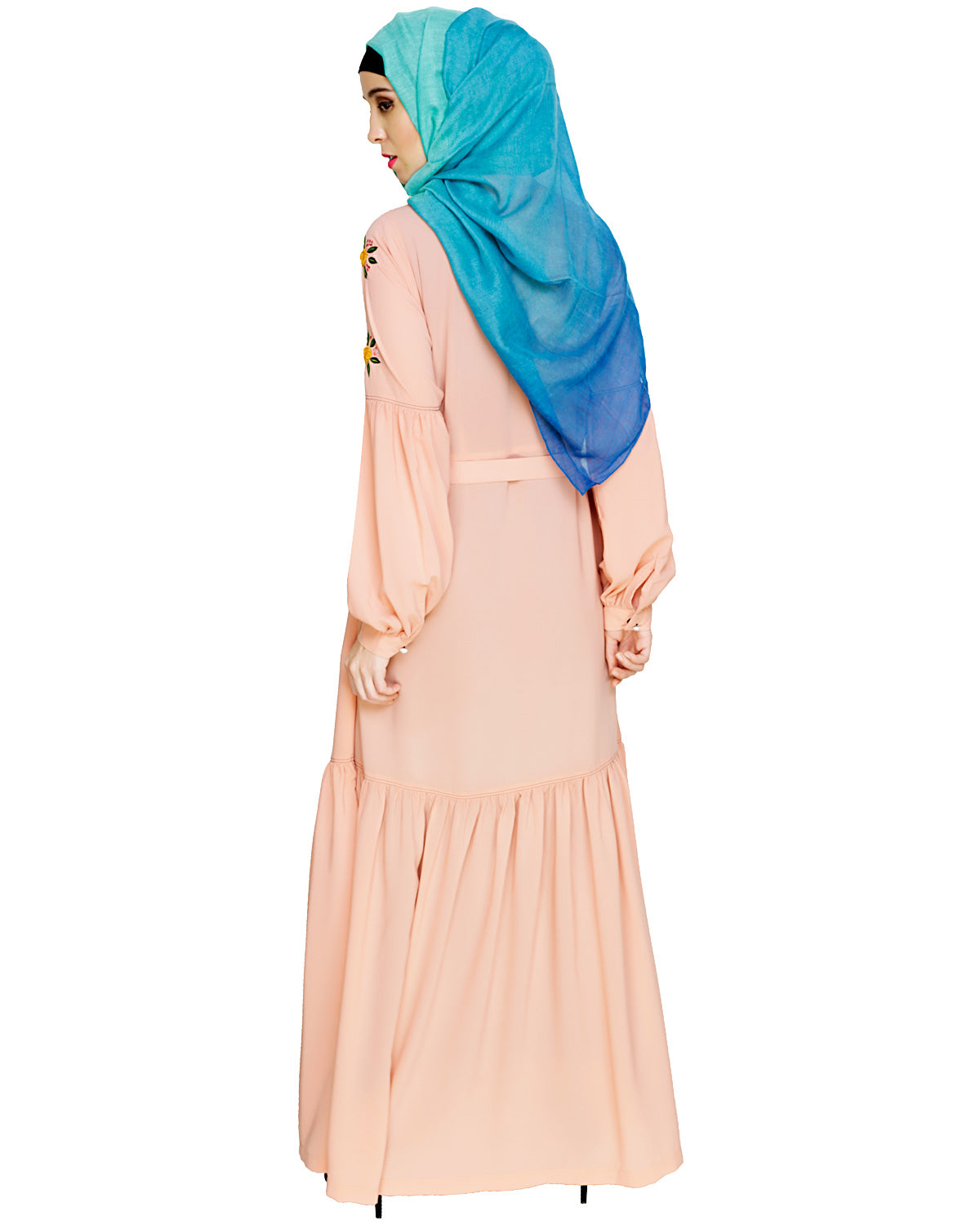 Dreamy Floral Embroiderd Abaya