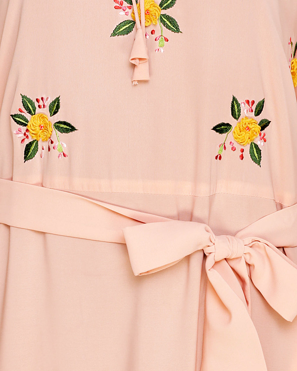 Dreamy Floral Embroiderd Abaya