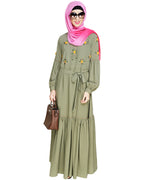 Dreamy Floral Embroiderd Abaya