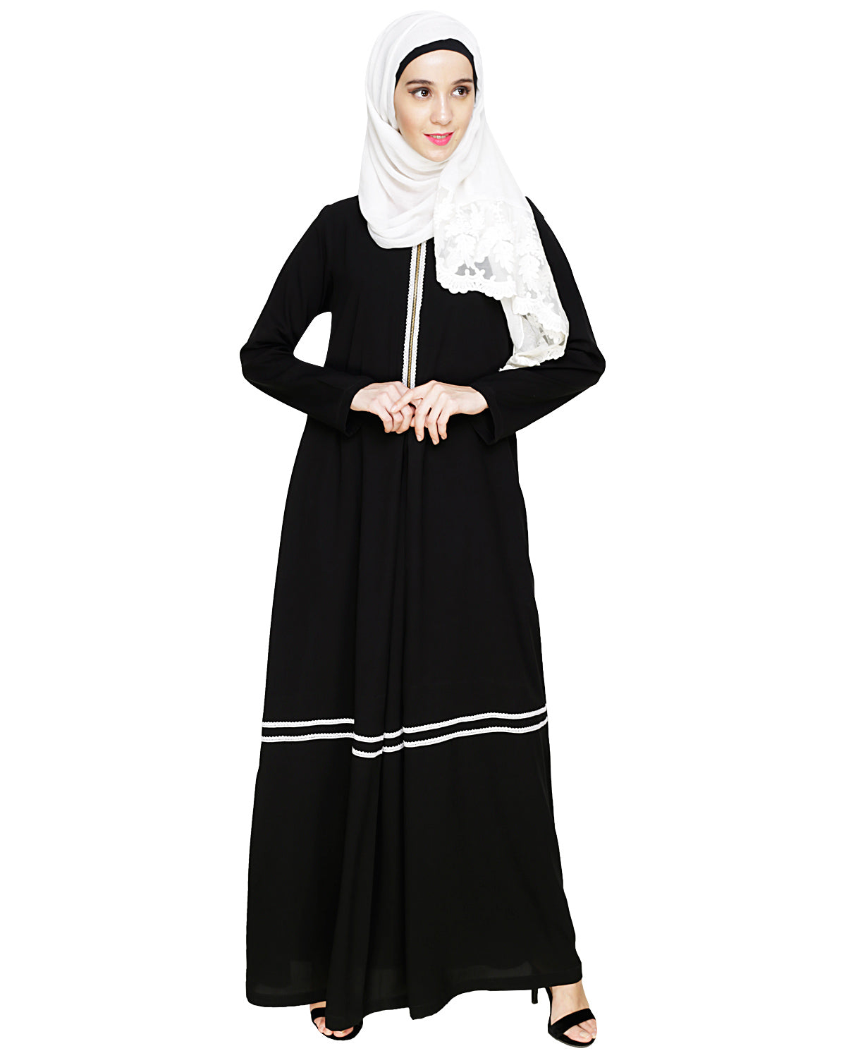 Graceful Lacy Abaya