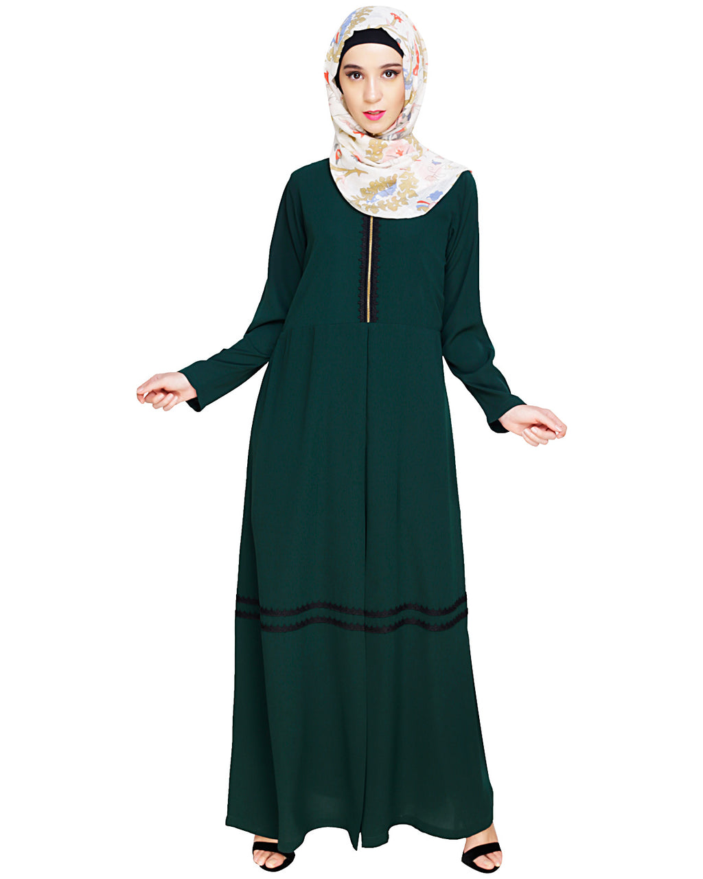 Graceful Lacy Abaya