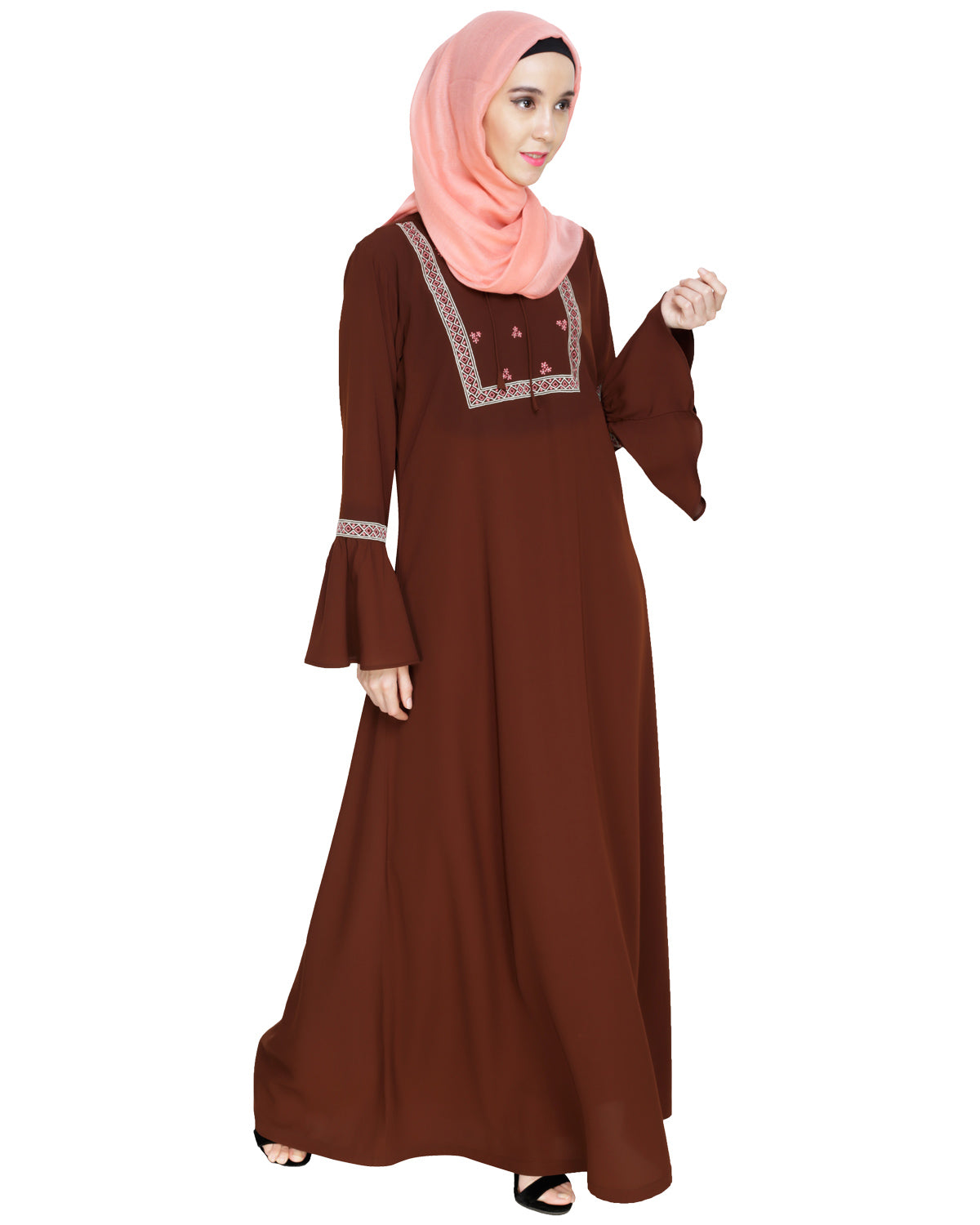 Boho Embroidered Abaya