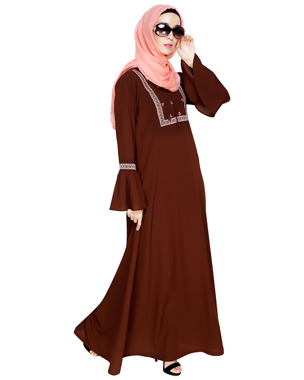 Boho Embroidered Abaya